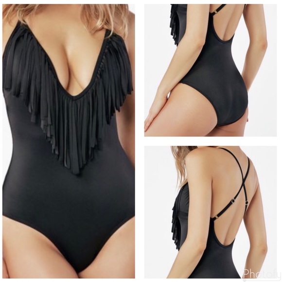 JustFab Other - JustFab: Fringe One Piece Swimsuit